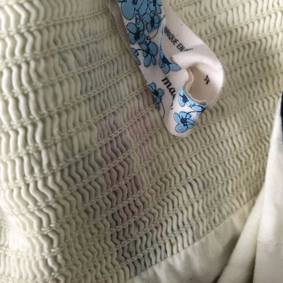 NWT Maeve Anthropologie Floral Strapless Mini Dress Yellow Sz 4 - Picture 9 of 11